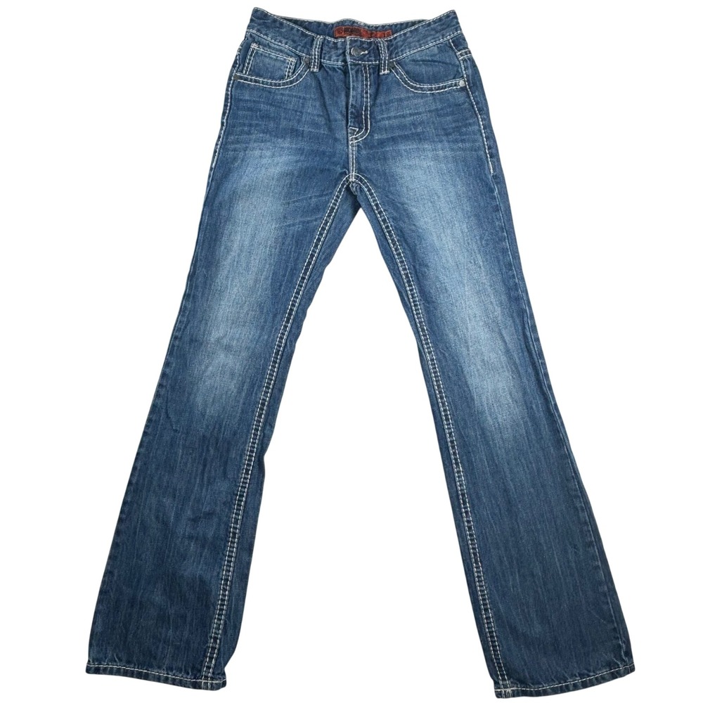 Rock & Roll Denim Bootcut Jeans Women 18R Blue Excellent BBGUN‎ Thick Stitch